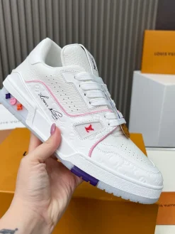 LV Sneakers White-Pink C00202609111677