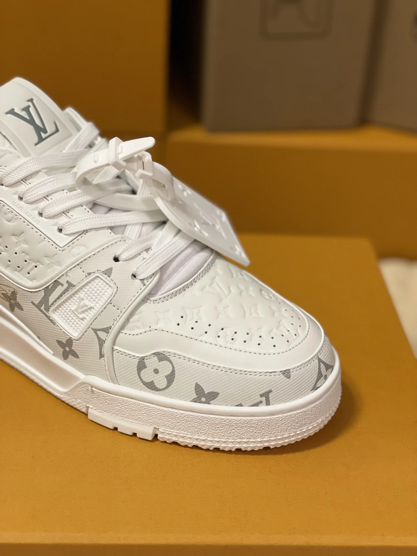 LV Sneakers White-Silver C00202609111600 - Image 5