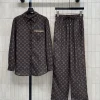 LV Suits Linen Blend Brown-Gold S-M-L B35202609062493