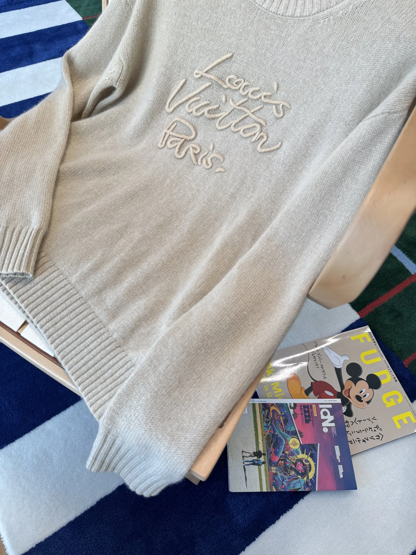 LV Sweaters Beige S-M-L D65202609060044 - Image 5