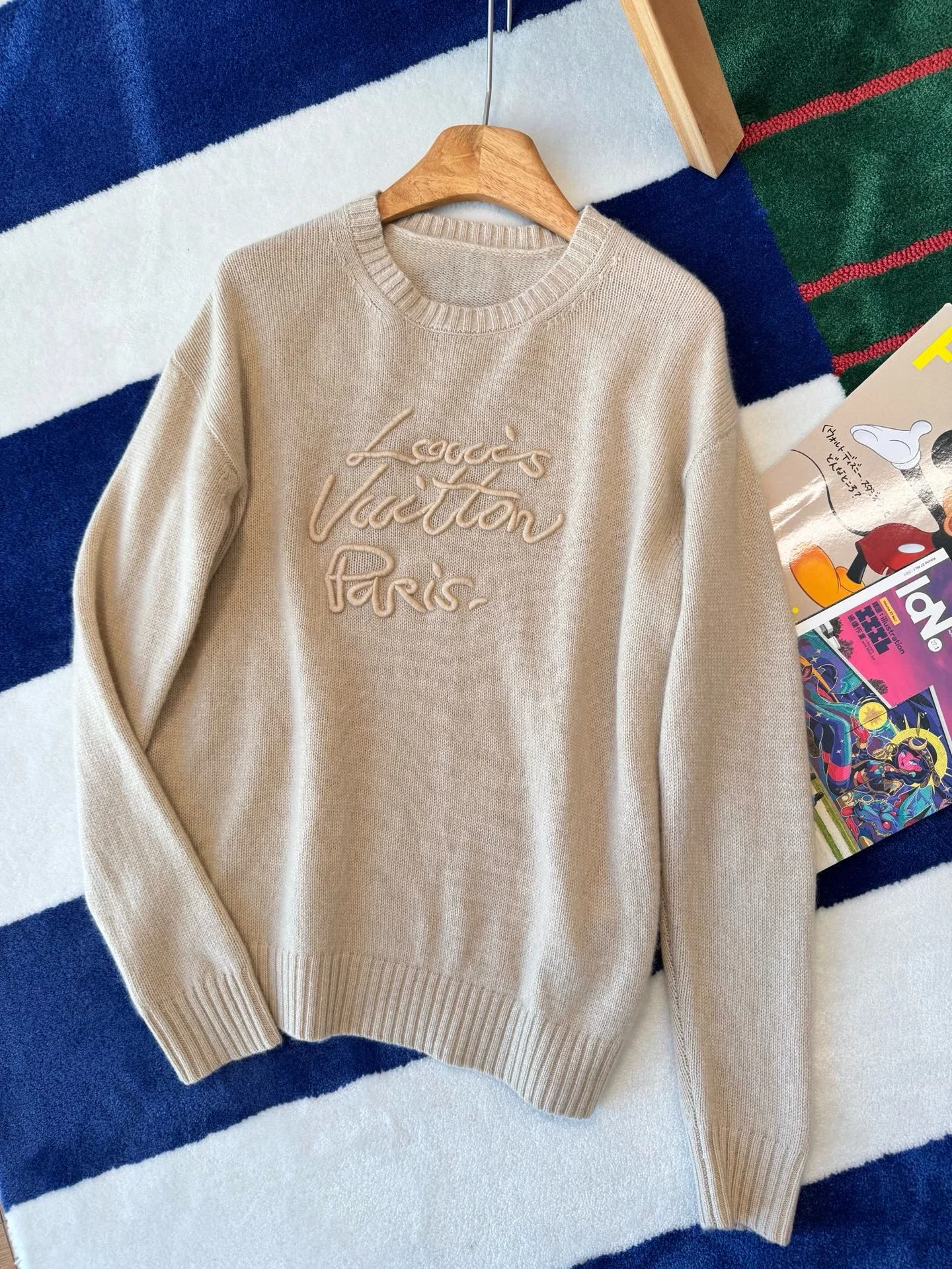 LV Sweaters Beige S-M-L D65202609060044 - Image 7