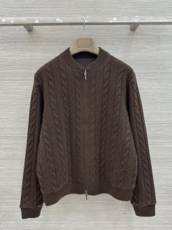 LV Sweaters Cashmere Brown S-L C15202609061210