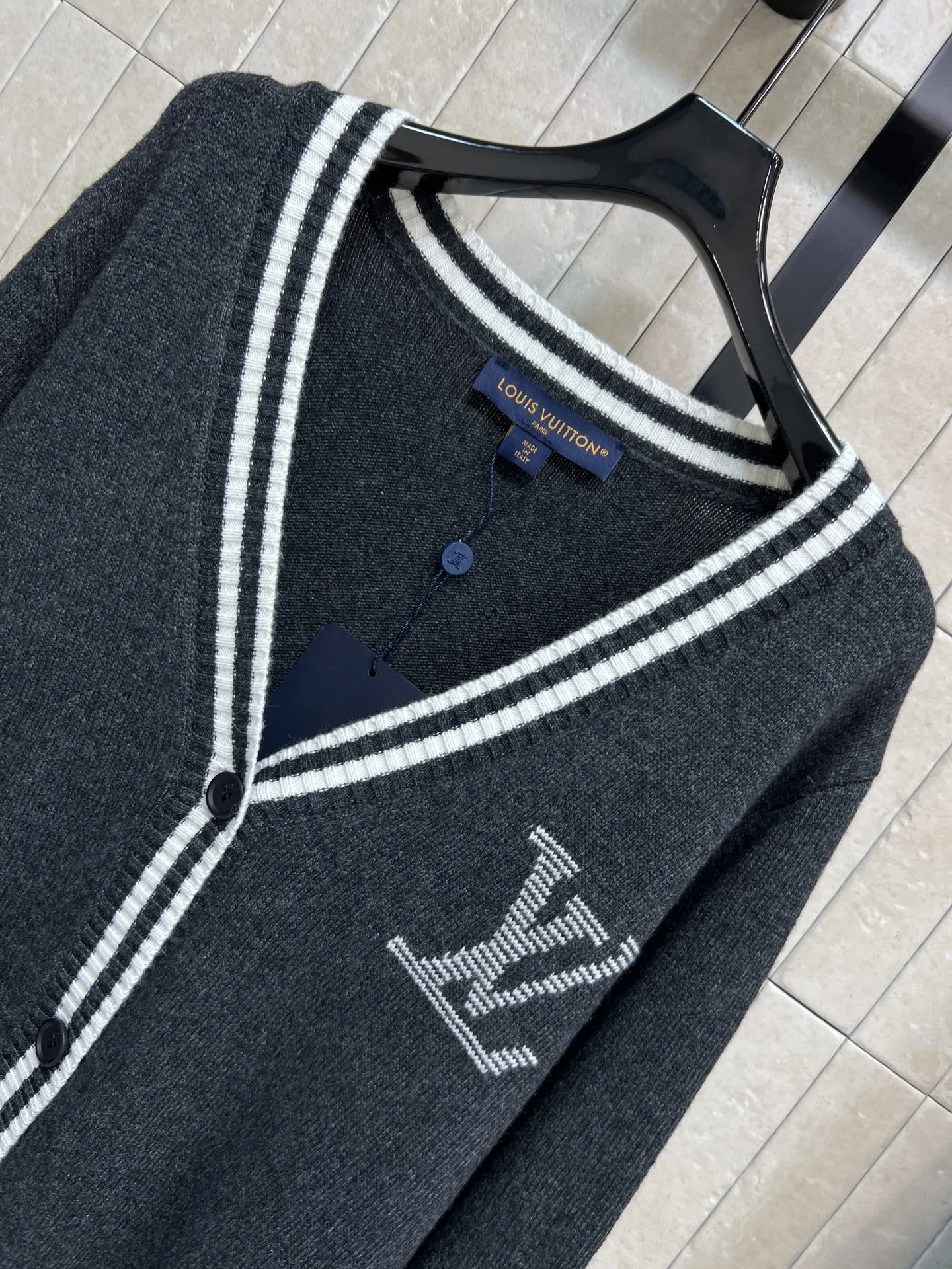 LV Sweaters Dark Gray-Navy Blue S-L B00202609060009 - Image 2