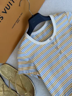 Alternative view of LV T-shirts Blue-Yellow S-L B25202609060668