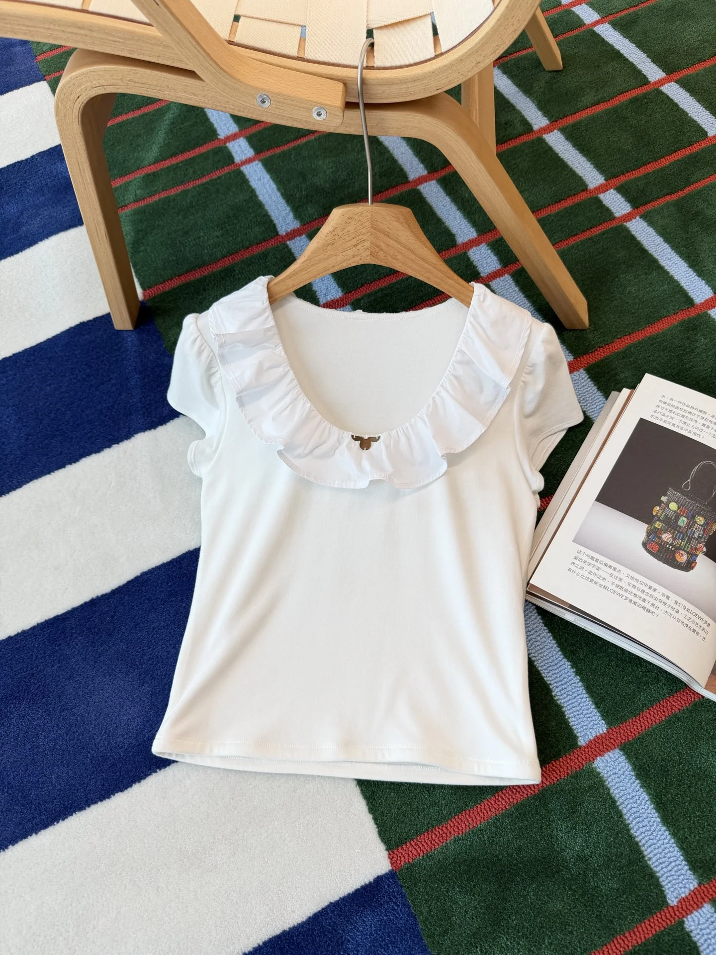LV T-shirts Cotton Blend White S-M-L B15202609061406
