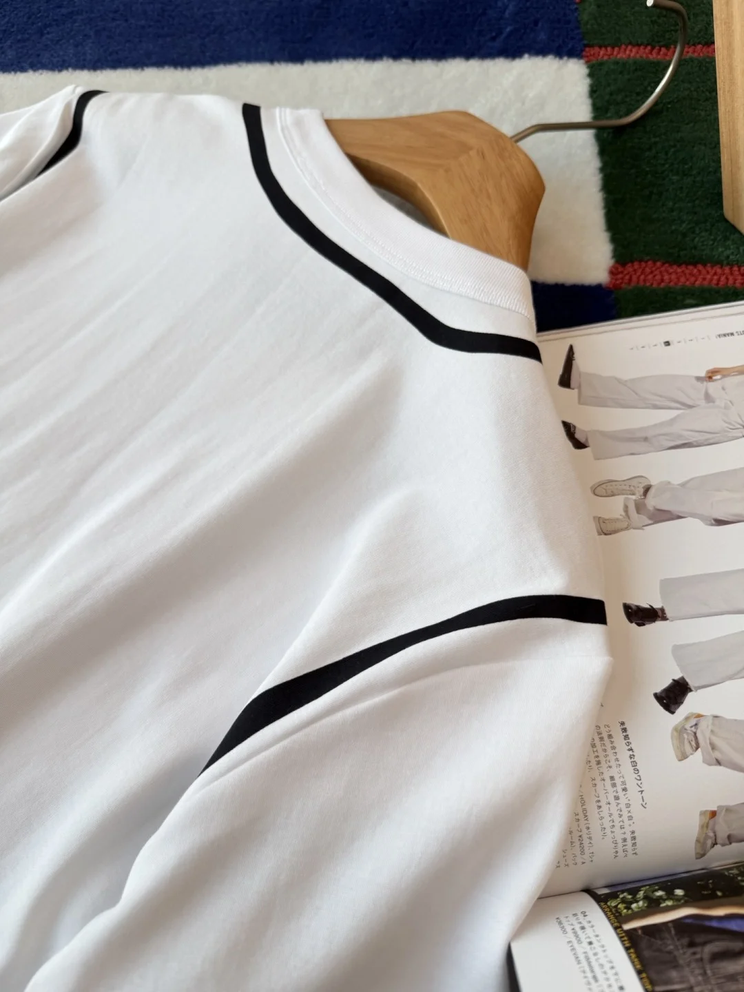 LV T-shirts Cotton White-Black S-M-L B15202609061008 - Image 12