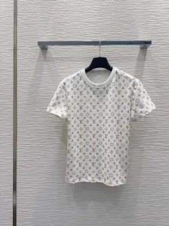 LV T-shirts White-Gold S-L A65202609063584