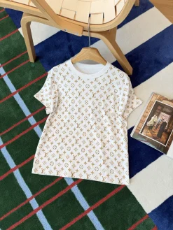 LV T-shirts White-Gold S-L B15202609063264
