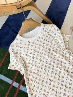 Alternative view of LV T-shirts White-Gold S-L B15202609063264