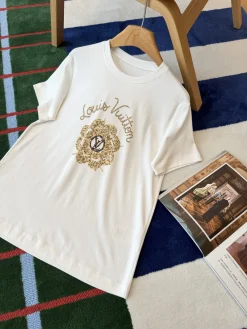 Alternative view of LV T-shirts White-Gold S-M-L B15202609063265