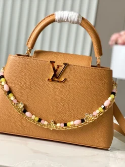 LV Top Handle Bags Brown-Gold 31X20X11CM A250202609090375
