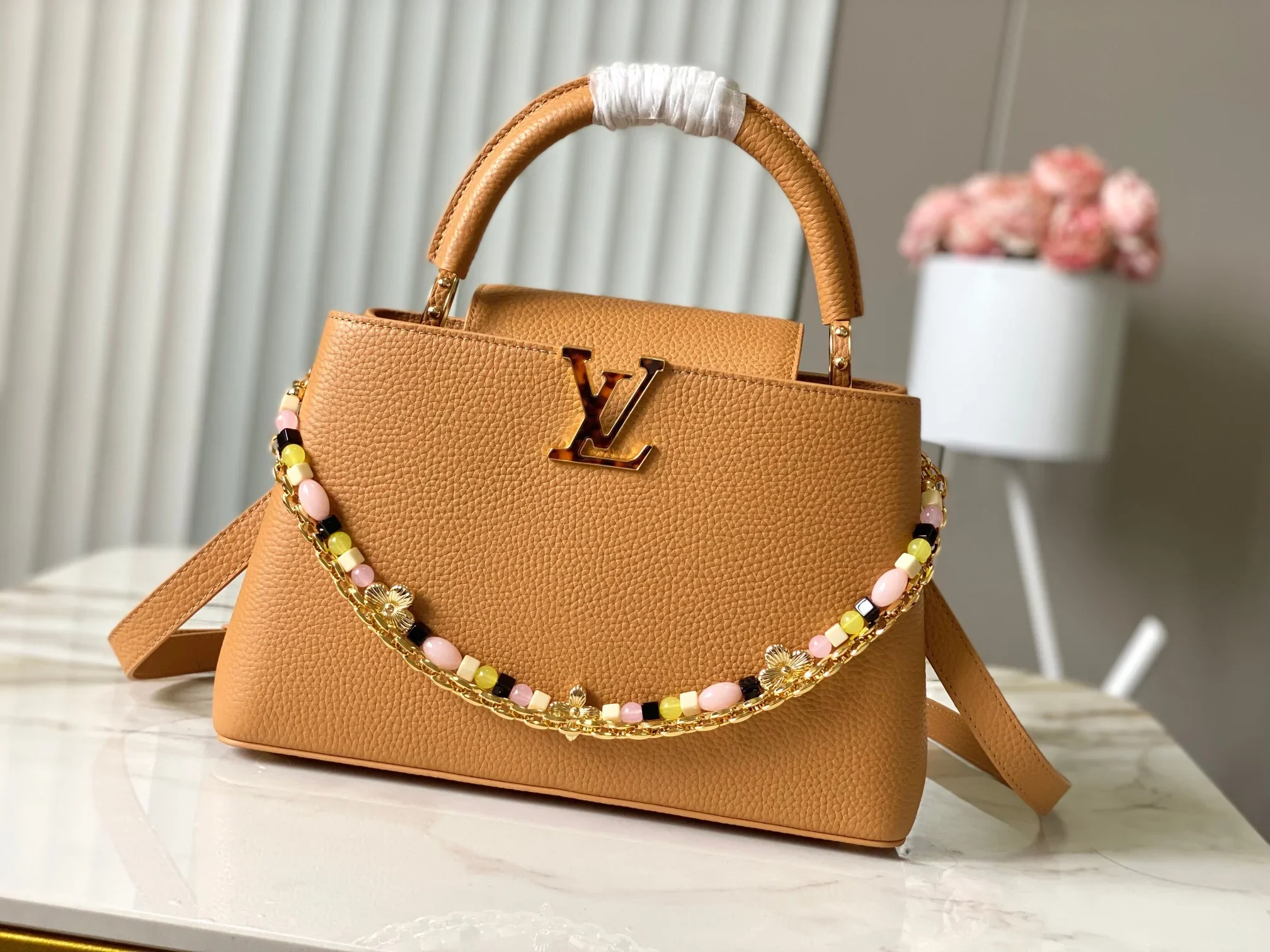 LV Top Handle Bags Brown-Gold 31X20X11CM A250202609090375