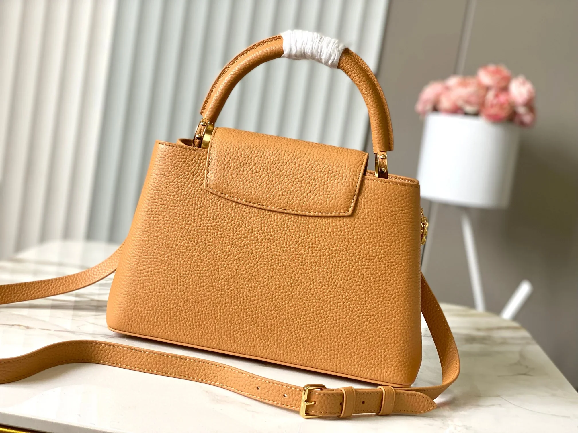 LV Top Handle Bags Brown-Gold 31X20X11CM A250202609090375 - Image 3