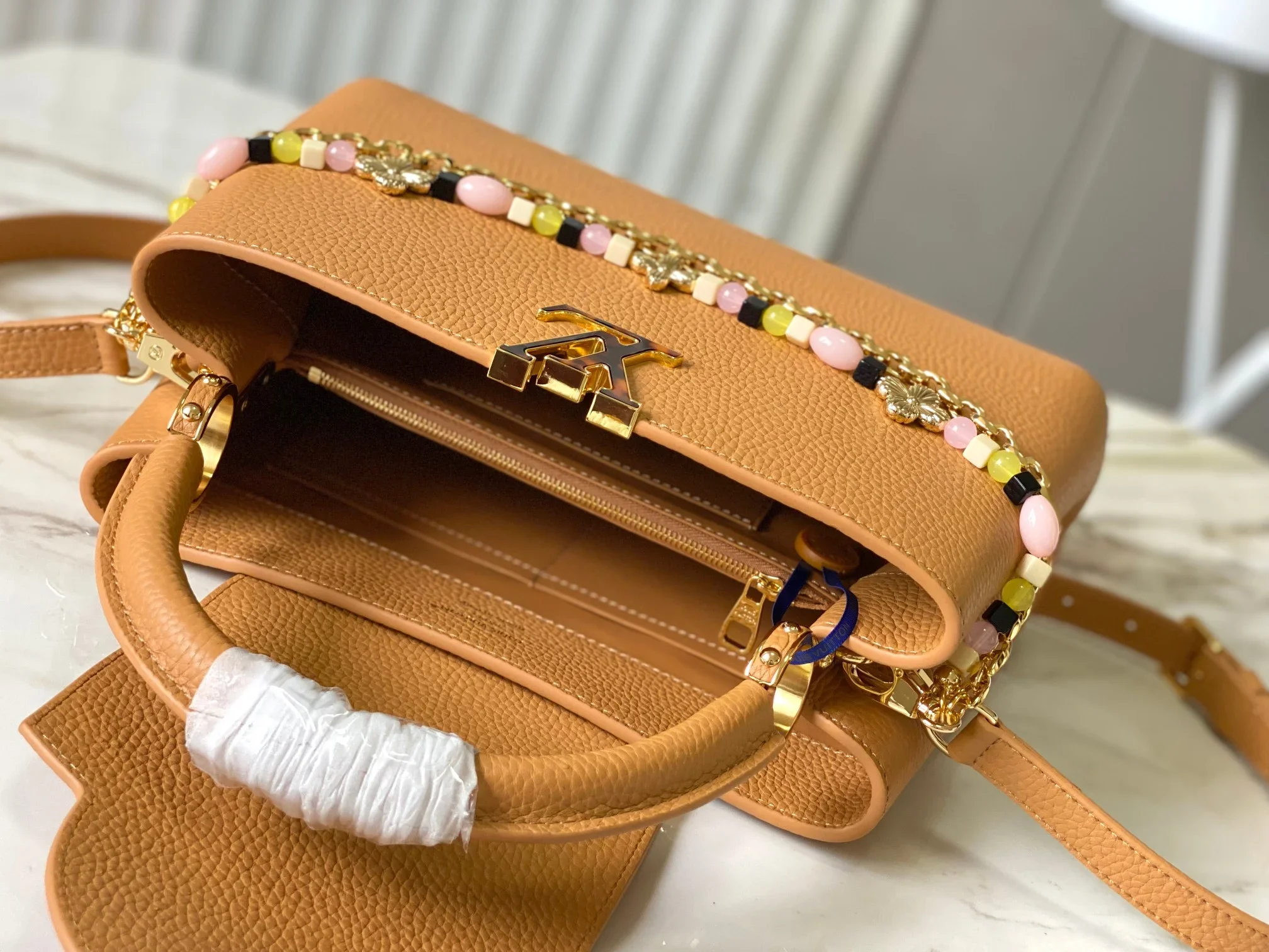 LV Top Handle Bags Brown-Gold 31X20X11CM A250202609090375 - Image 6