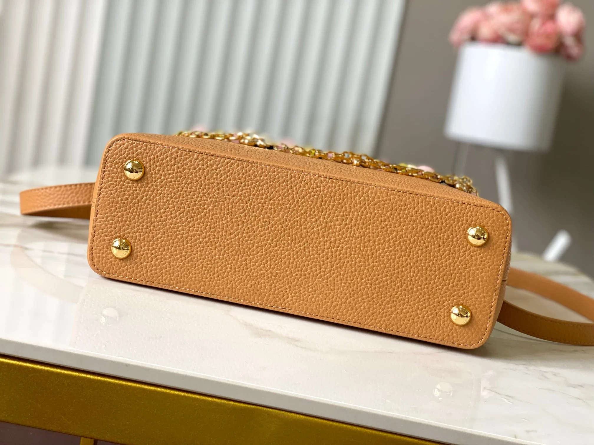LV Top Handle Bags Brown-Gold 31X20X11CM A250202609090375 - Image 9