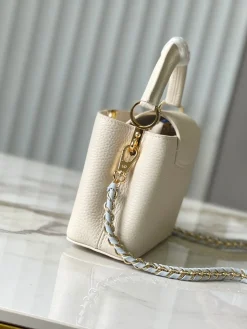 Alternative view of LV Top Handle Bags Cream-Gold 21X14X8CM I80202609090366