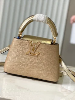 LV Top Handle Bags Gold 21X14X8CM A050202609090368