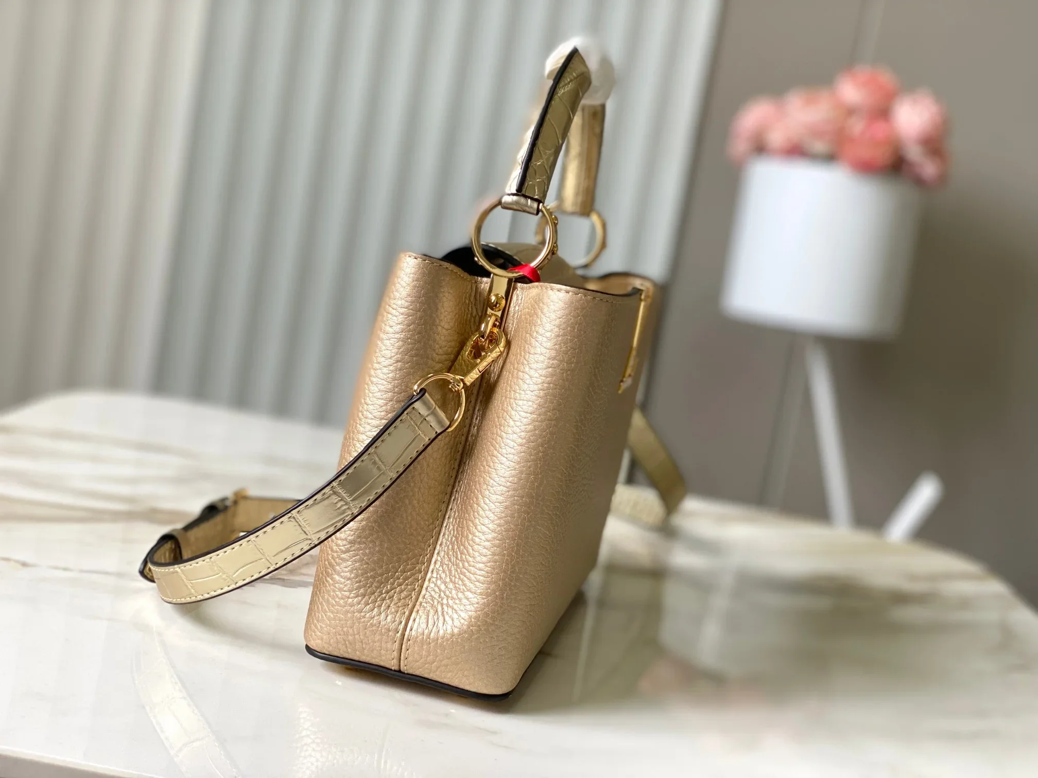 LV Top Handle Bags Gold-Beige 27X18X9CM A150202609090367 - Image 2
