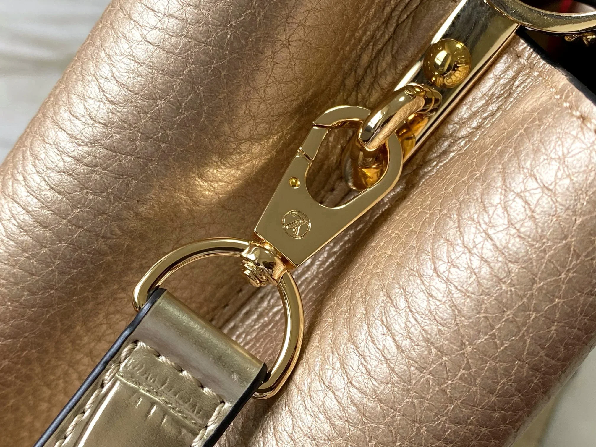 LV Top Handle Bags Gold-Beige 27X18X9CM A150202609090367 - Image 8