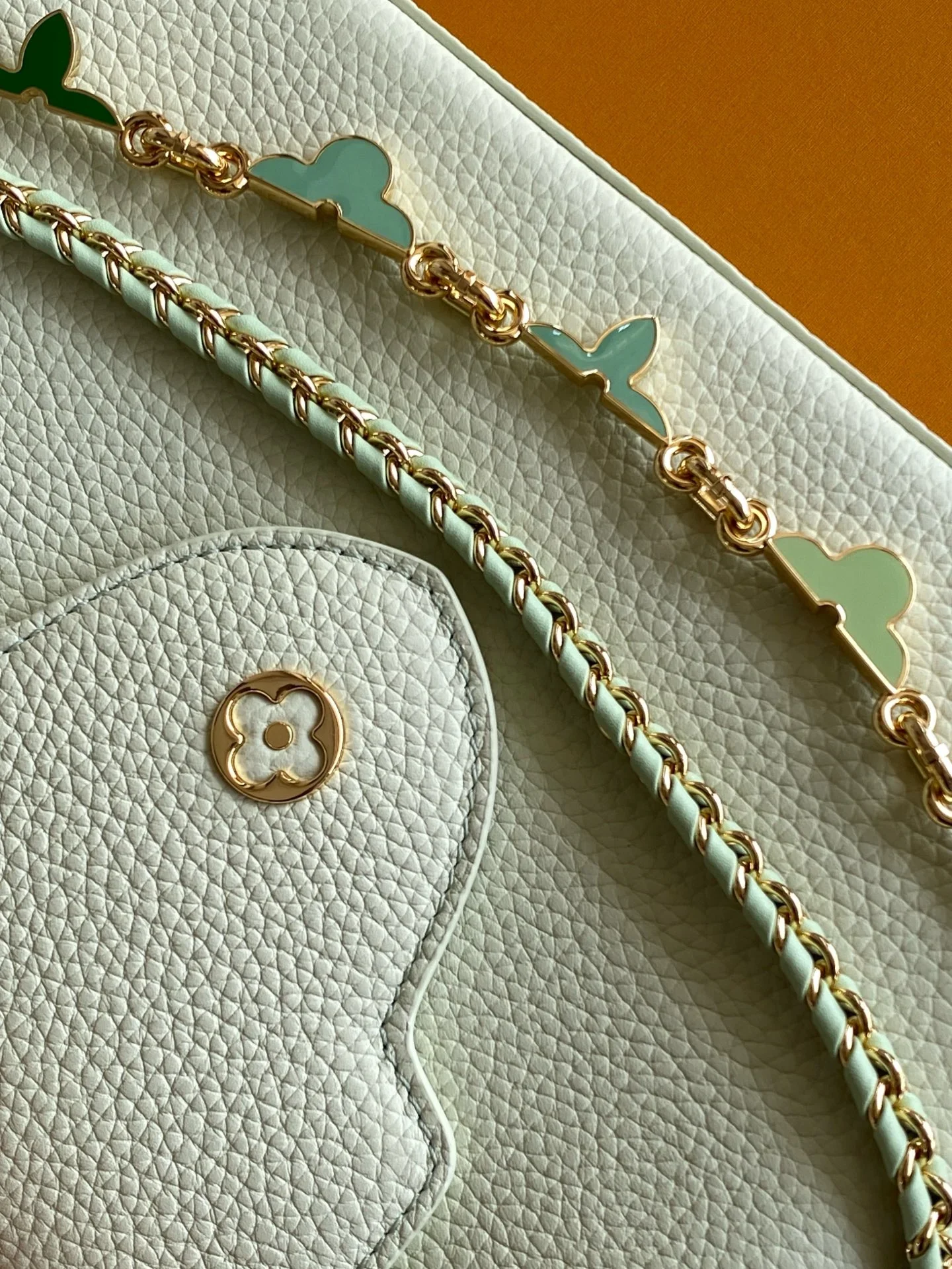 LV Top Handle Bags Mint Green-Gold 27X18X9CM A250202609090369 - Image 6