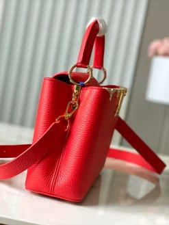 Alternative view of LV Top Handle Bags Red-Gold 27X18X9CM A100202609090376