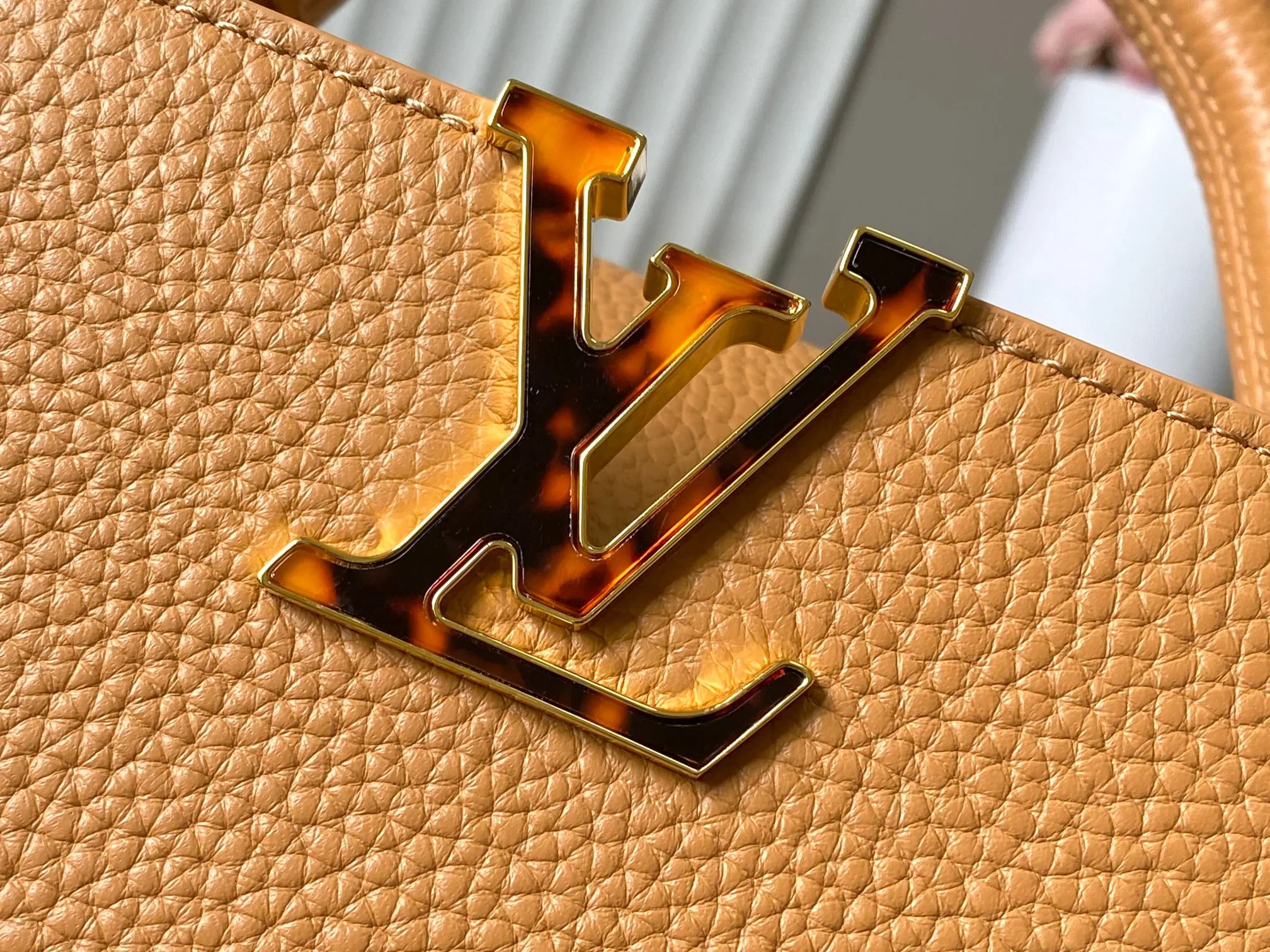 LV Top Handle Bags Taurillon Leather Brown-Gold 27X18X9CM A150202609090374 - Image 4