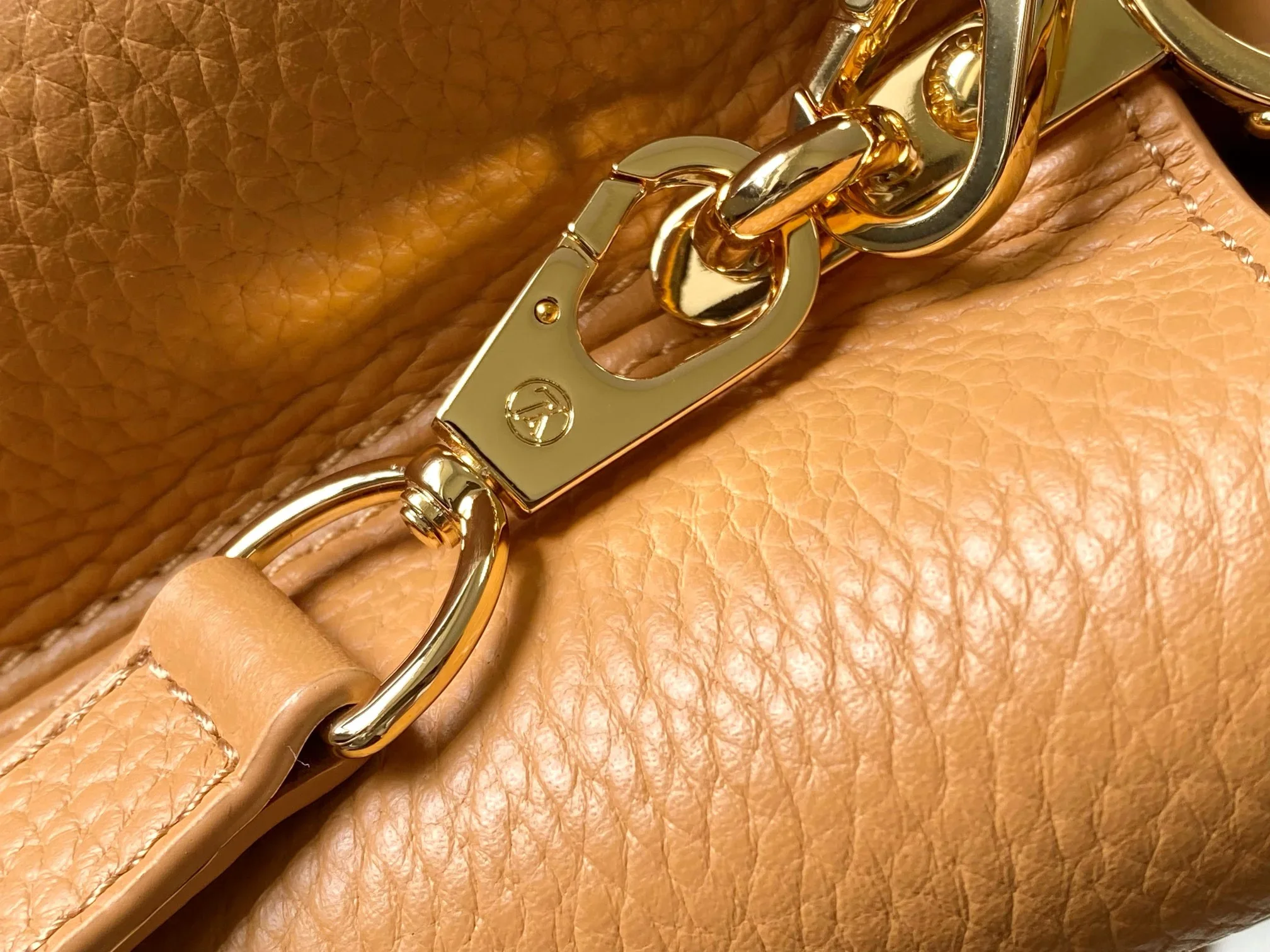 LV Top Handle Bags Taurillon Leather Brown-Gold 27X18X9CM A150202609090374 - Image 7