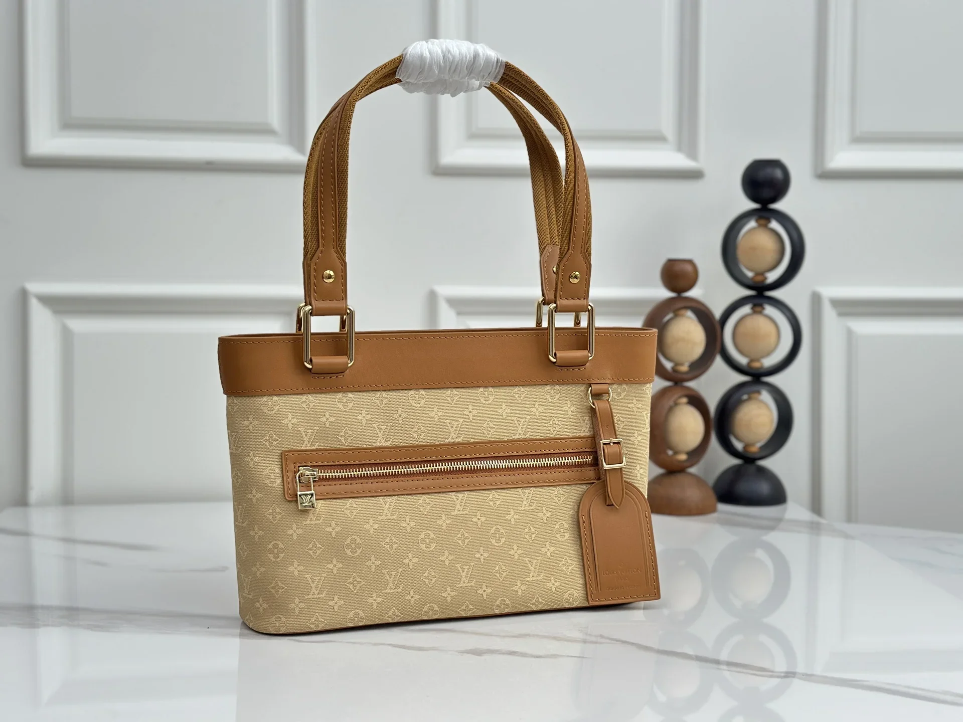 LV Totes Bags Beige-Brown 24X26X9CM E50202609090377