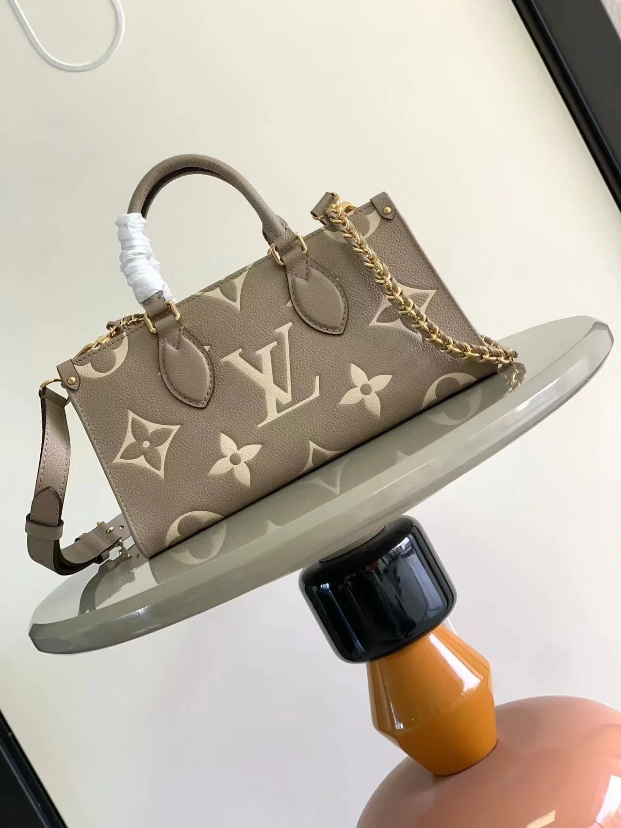 LV Totes Bags Brown-Beige 25X13X10CM G80202609090378