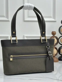 LV Totes Bags Green-Brown 24X26X9CM E50202609090380