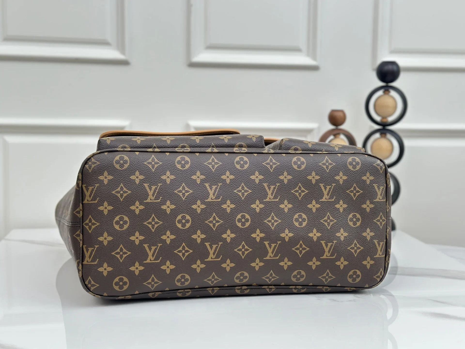 LV Totes Bags Monogram Canvas Brown-Tan 38X60X28CM F10202609090384 - Image 4