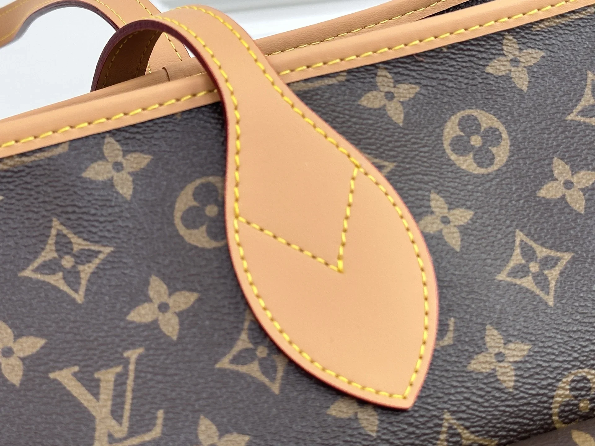 LV Totes Bags Monogram Canvas Brown-Tan 38X60X28CM F10202609090384 - Image 7