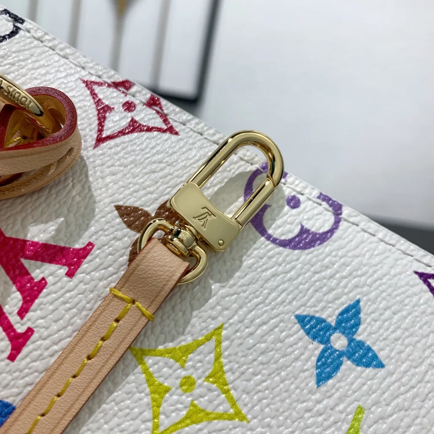 LV Totes Bags Monogram Canvas White-Multicolor 28X14X31CM G00202609090385 - Image 11