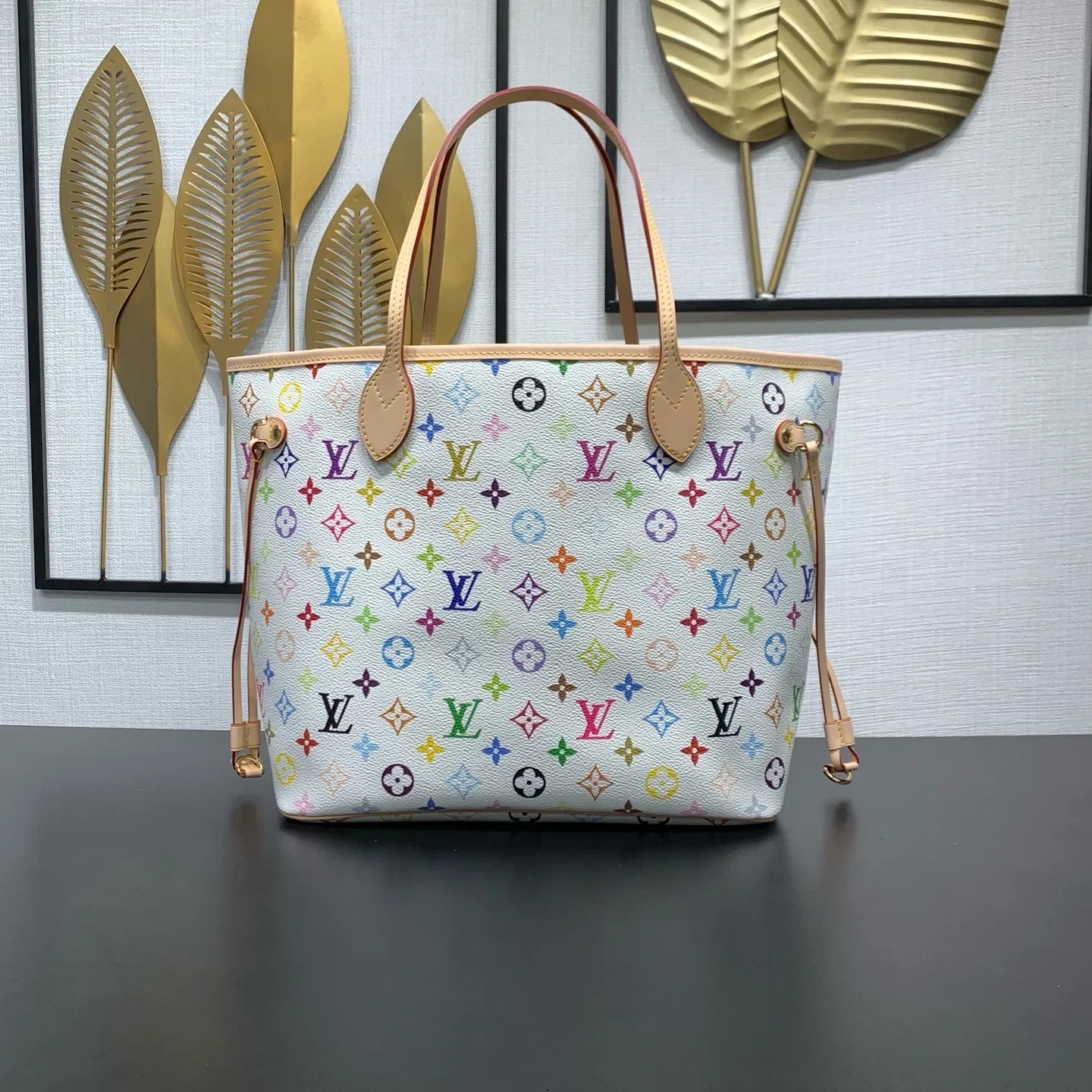 LV Totes Bags Monogram Canvas White-Multicolor 28X14X31CM G00202609090385 - Image 12