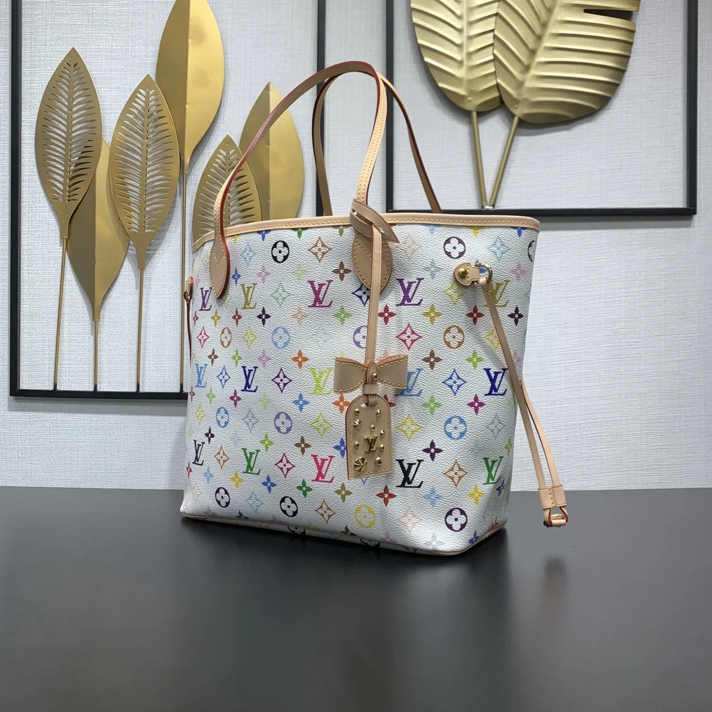 LV Totes Bags Monogram Canvas White-Multicolor 28X14X31CM G00202609090385 - Image 13