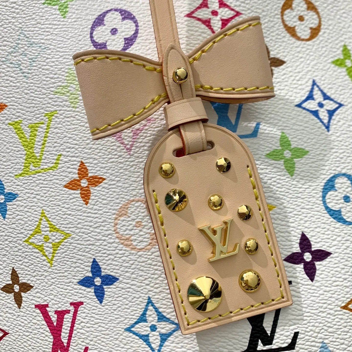 LV Totes Bags Monogram Canvas White-Multicolor 28X14X31CM G00202609090385 - Image 7