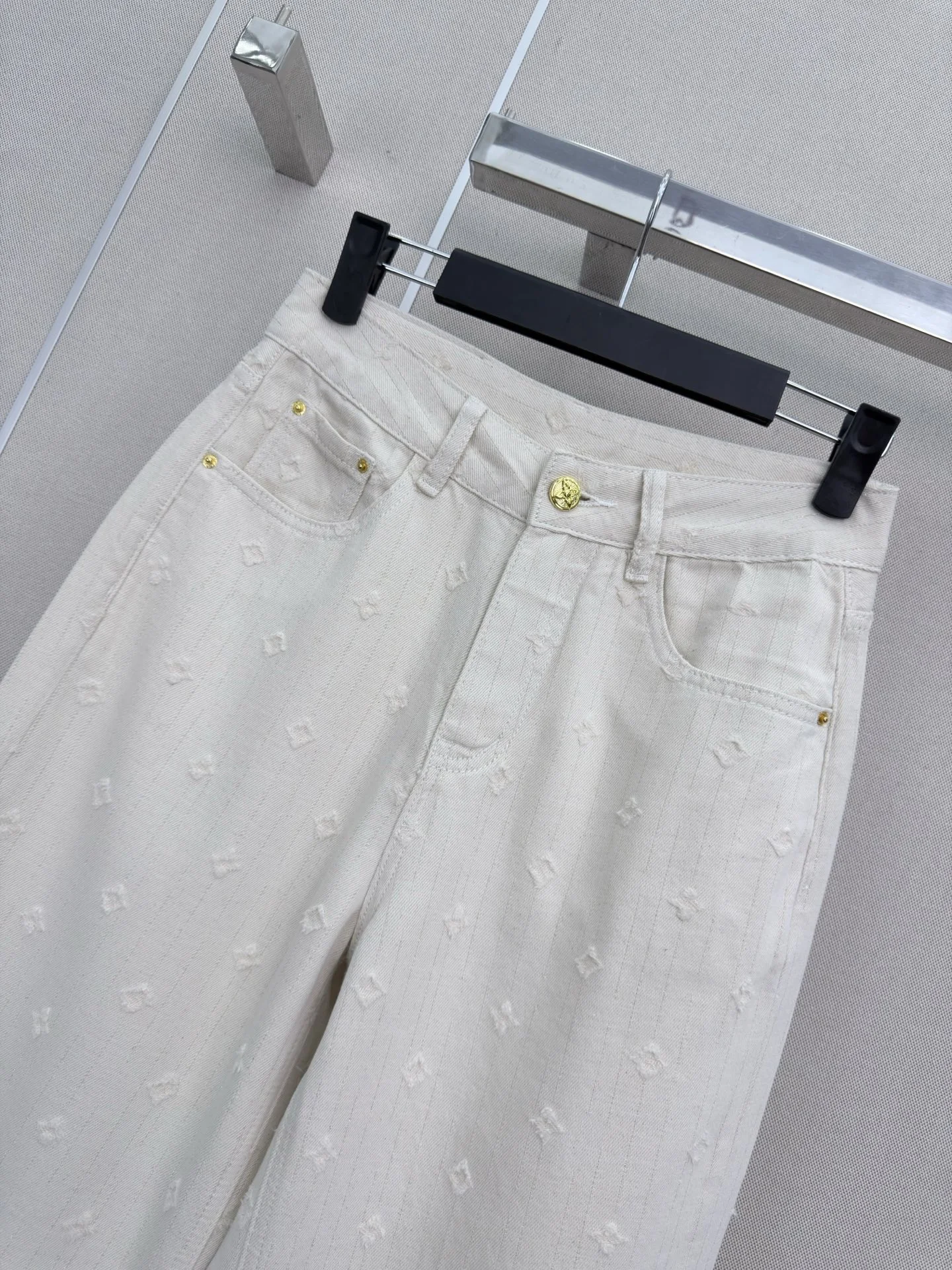 LV Trousers Cream-Gold S-L B00202609062667 - Image 2