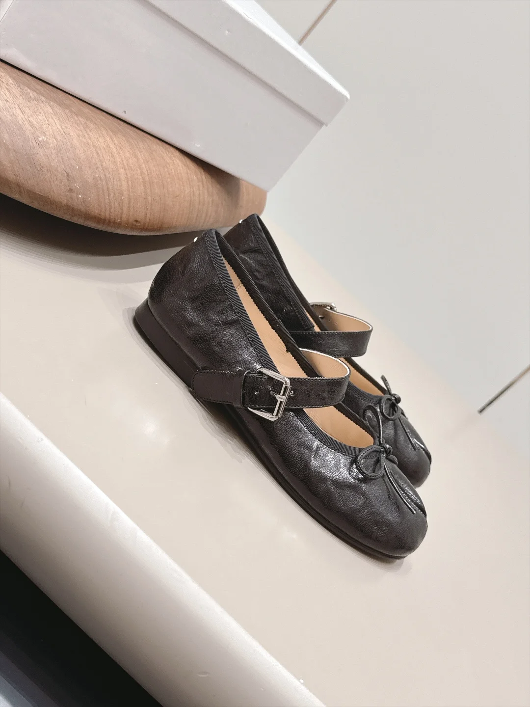 MAISON MARGIELA Flats Lamb Leather Black EU35-39 C10202609111572 - Image 2