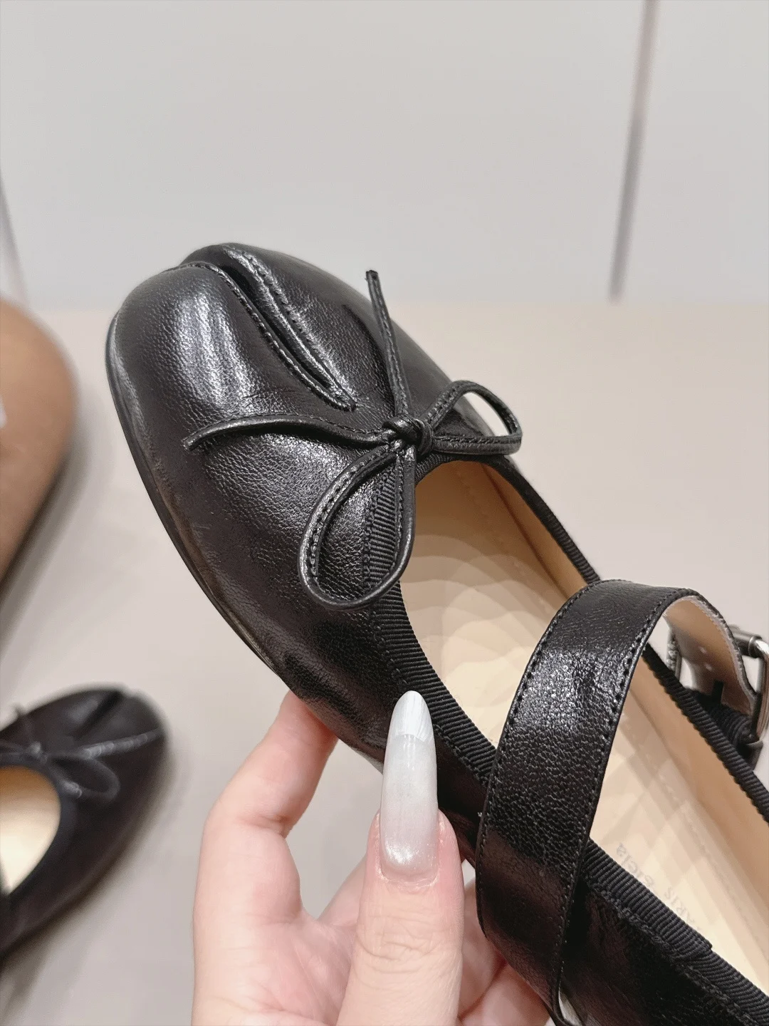 MAISON MARGIELA Flats Lamb Leather Black EU35-39 C10202609111572 - Image 8