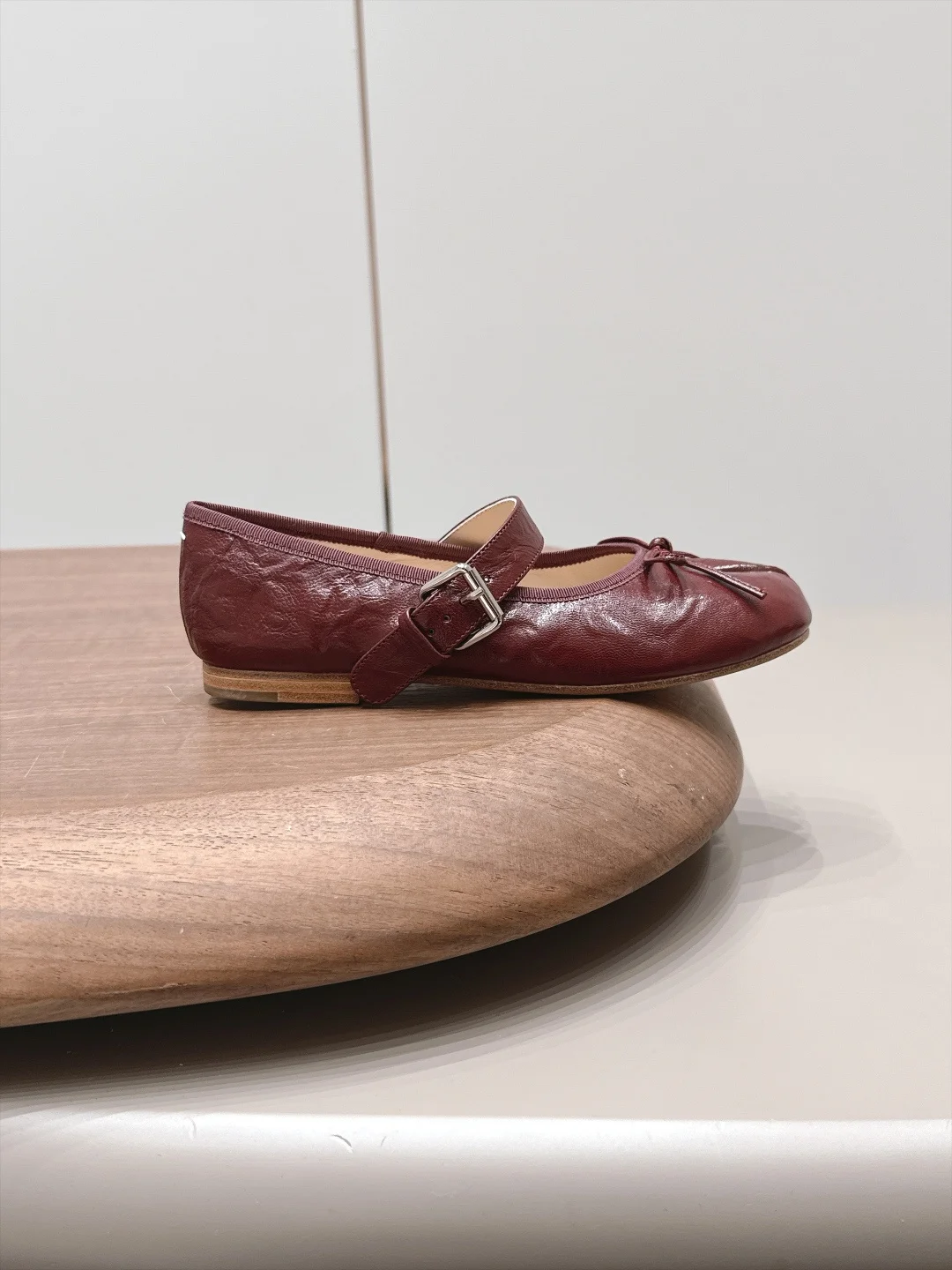 MAISON MARGIELA Flats Sheepskin Leather Burgundy EU35-39 C10202609111570 - Image 5