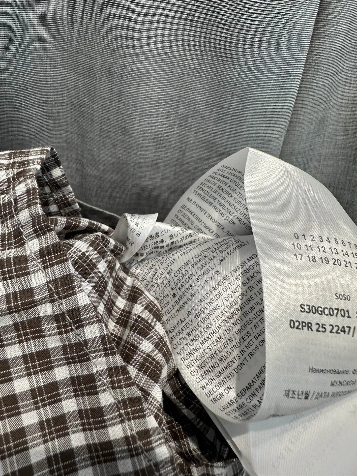 MAISON MARGIELA Shirts Gray-Brown S-L C20202609060651 - Image 3