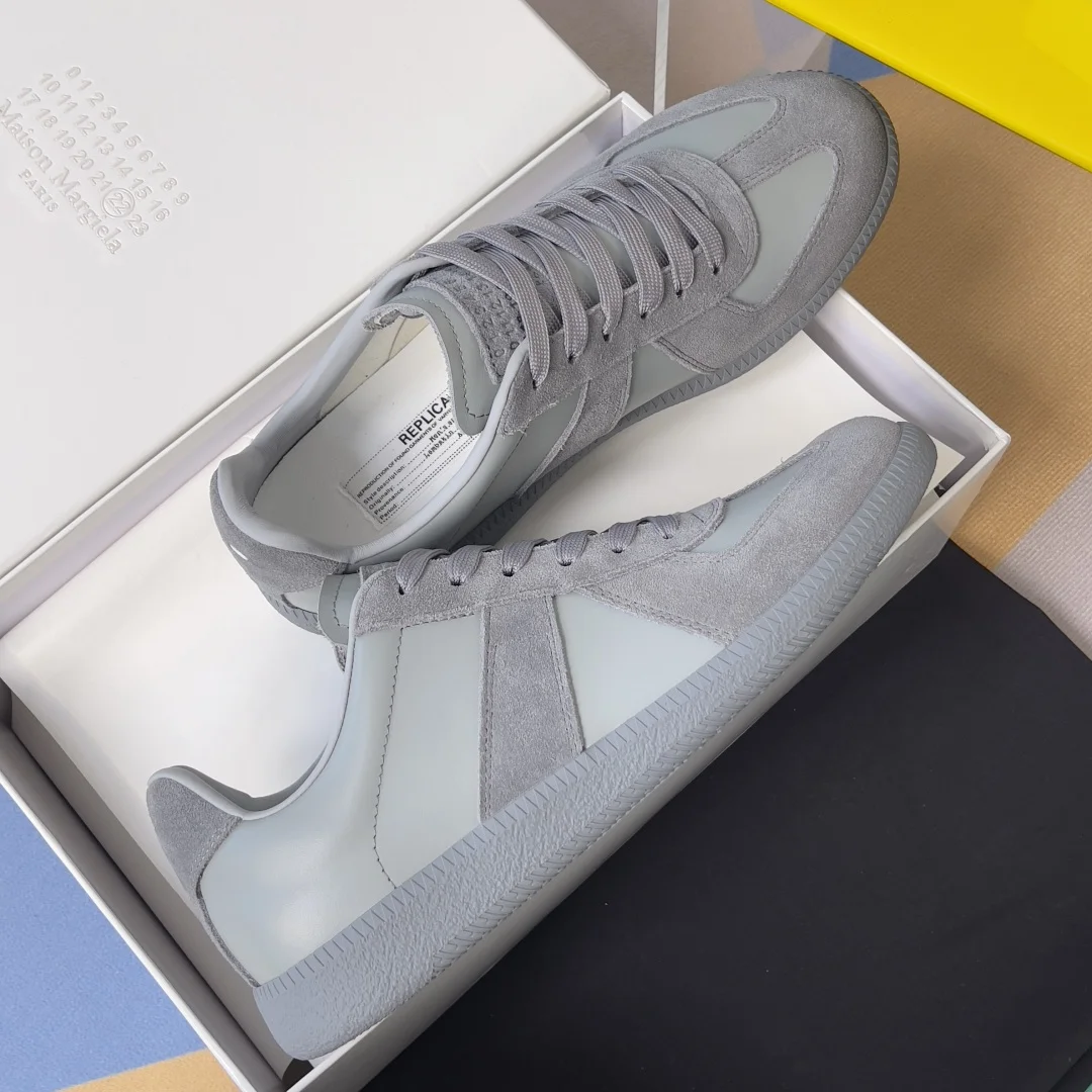 MAISON MARGIELA Sneakers Calfskin Leather Grey EU35-45 B50202609110418 - Image 4