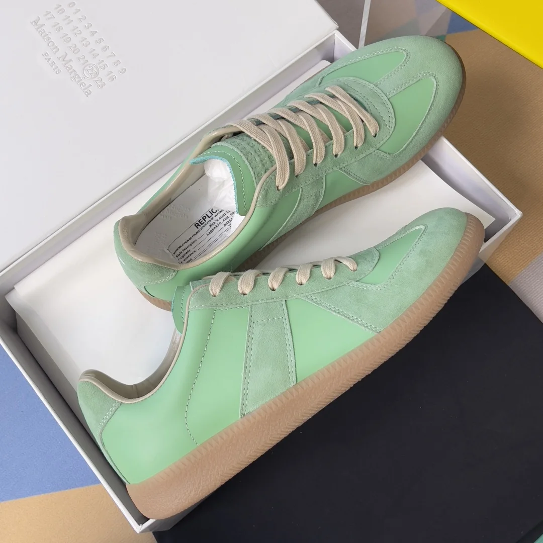 MAISON MARGIELA Sneakers Green-Tan B50202609110419 - Image 4