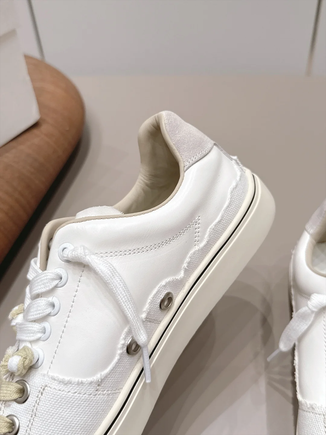 MAISON MARGIELA Sneakers Leather Canvas White-Cream EU35-44 C00202609111576 - Image 6