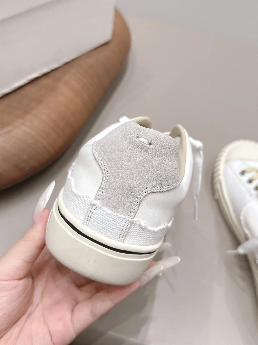 MAISON MARGIELA Sneakers Leather Canvas White-Cream EU35-44 C00202609111576 - Image 7