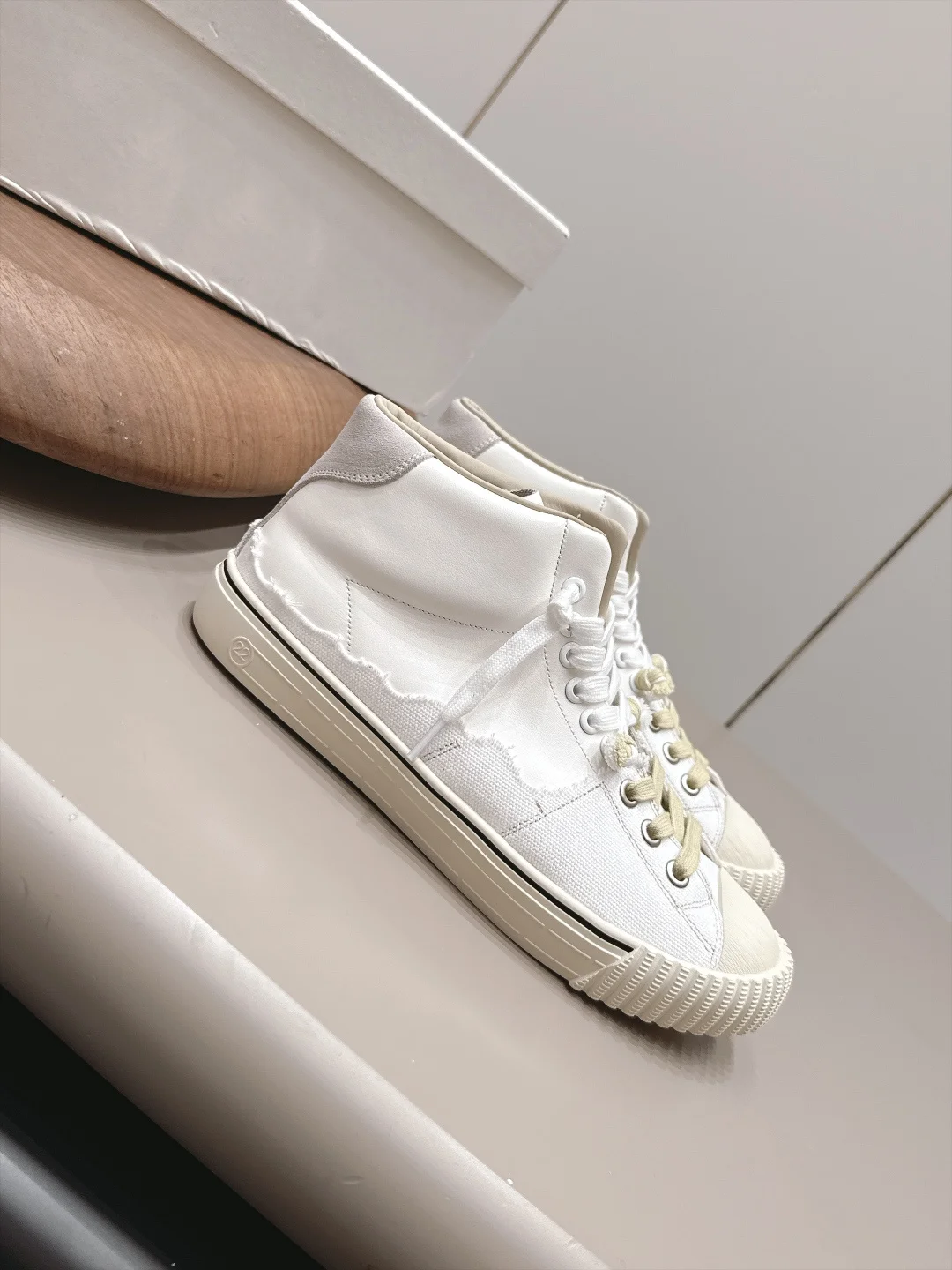 MAISON MARGIELA Sneakers Leather Canvas White-Cream EU35-44 C30202609111578 - Image 2