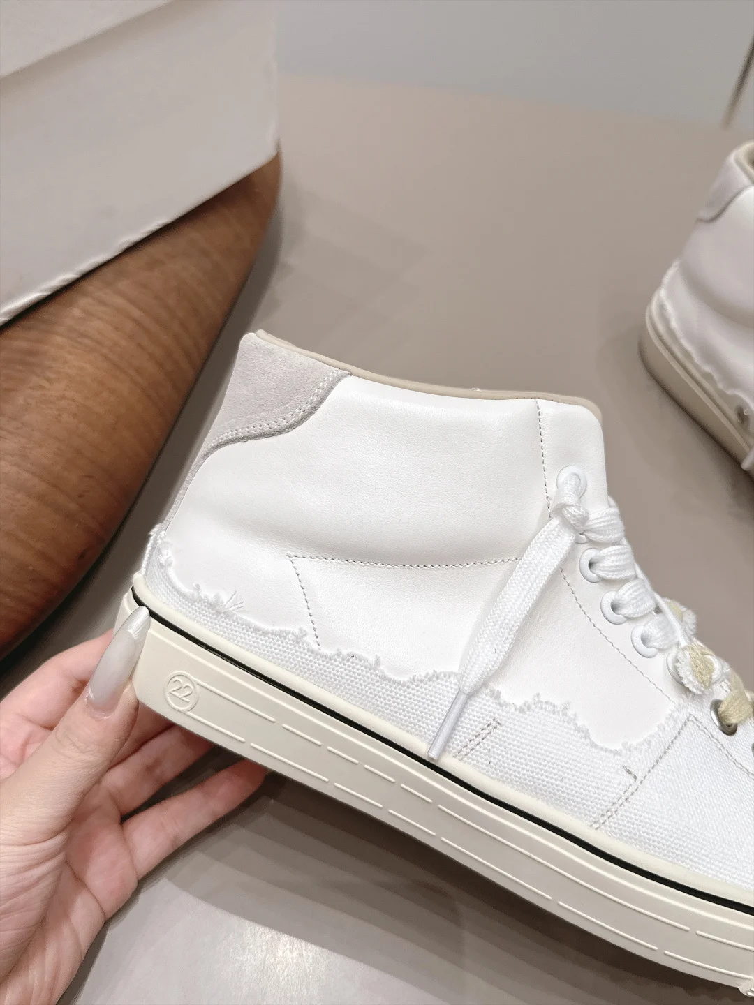 MAISON MARGIELA Sneakers Leather Canvas White-Cream EU35-44 C30202609111578 - Image 6