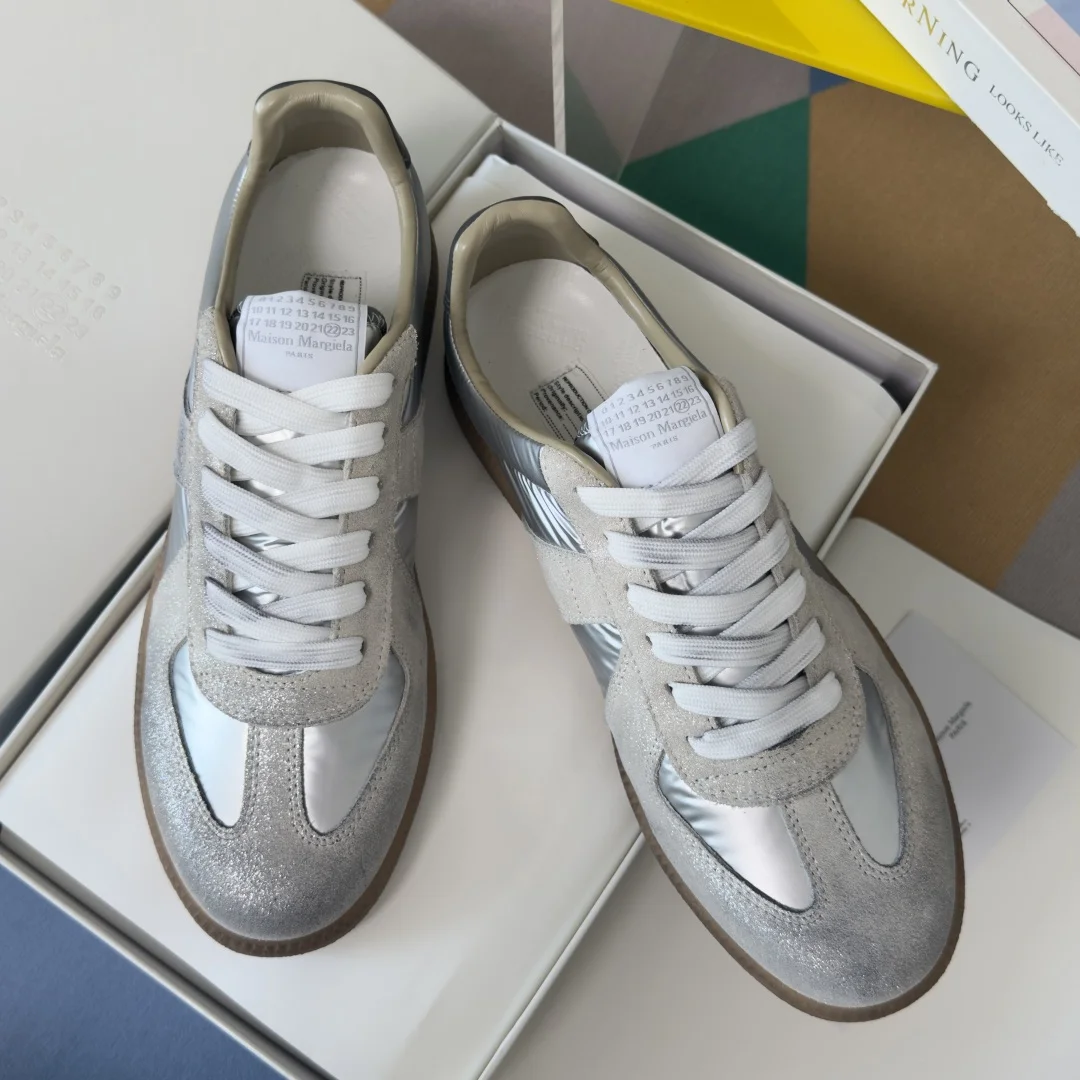 MAISON MARGIELA Sneakers Silver-Brown B50202609110414 - Image 5