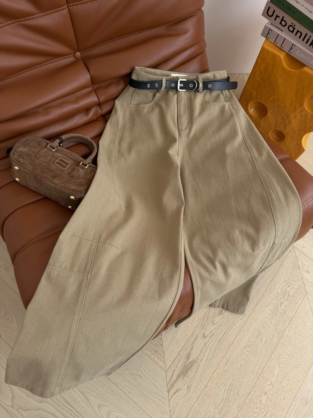 MAISON MARGIELA Trousers Cotton Blend Khaki-Gray S-L B75202609060810 - Image 3