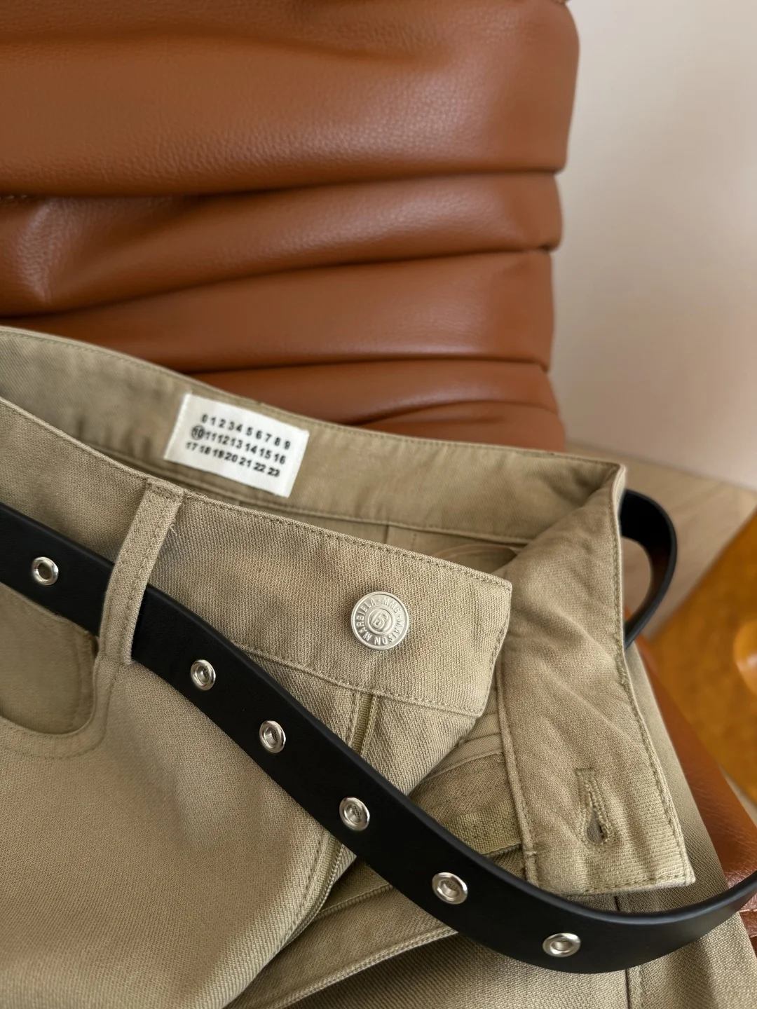 MAISON MARGIELA Trousers Cotton Blend Khaki-Gray S-L B75202609060810 - Image 5